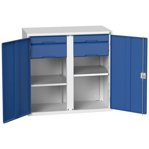 Armoire Verso 2x2 tiroirs portes pleines - Bott