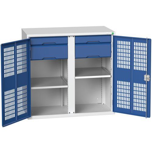 Armoire Verso 2x2 tiroirs portes pleines - Bott