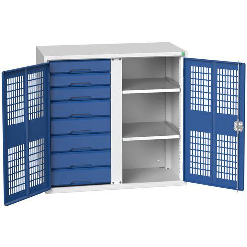 Armoire Verso 8 tiroirs portes ventilées - Bott