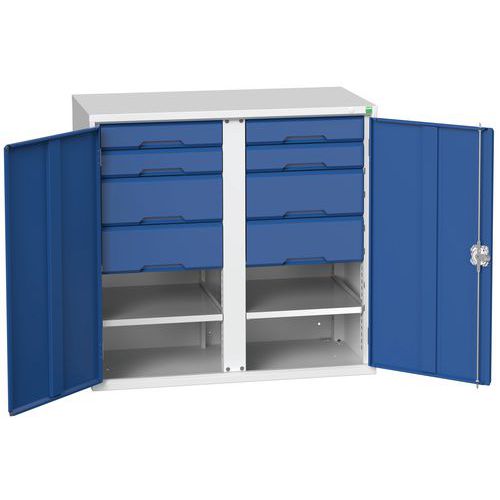 Armoire Verso 4x2 tiroirs portes pleines - Bott