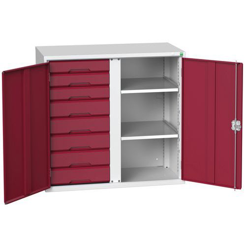 Armoire Verso 4x2 tiroirs portes pleines - Bott