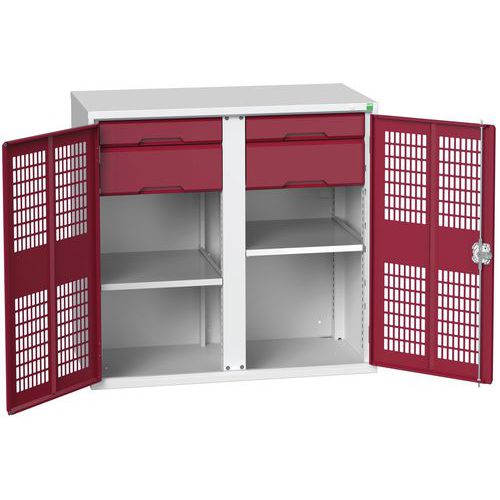 Armoire Verso 4x2 tiroirs portes pleines - Bott