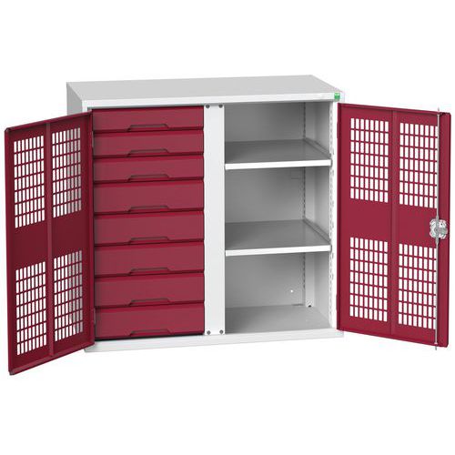 Armoire Verso 4x2 tiroirs portes pleines - Bott