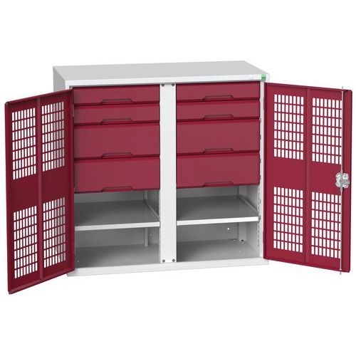 Armoire Verso 4x2 tiroirs portes ventilées - Bott