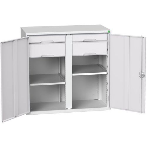 Armoire Verso 2x2 tiroirs portes pleines - Bott