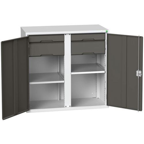 Armoire Verso 2x2 tiroirs portes pleines - Bott