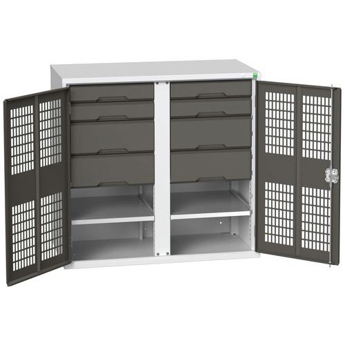 Armoire Verso 4x2 tiroirs portes pleines - Bott