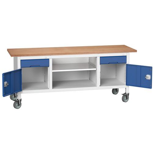 Etabli Monobloc Roulant Verso 2000 x 600 M31 - Bott