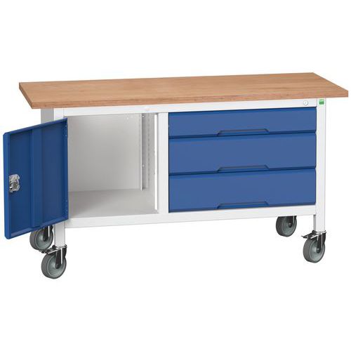 Verrijdbaar werkbank uit één stuk Verso 1500x600 M14 - Bott