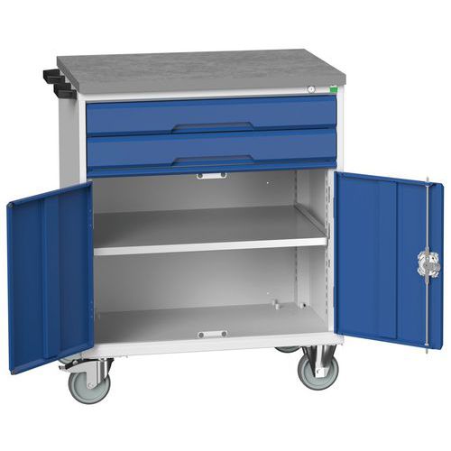 Verrijdbare gereedschapswagen Verso 800 x 550 x 980 - Bott