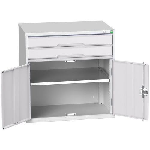 Armoire à tiroirs Verso - 800mm - 2 tiroirs - Bott