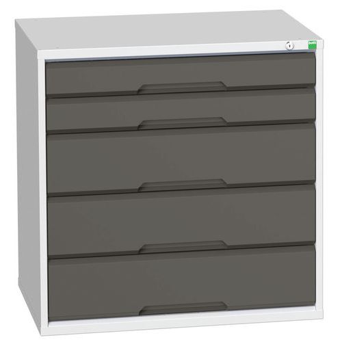 Armoire à tiroirs Verso - 800mm - 5 tiroirs - Bott
