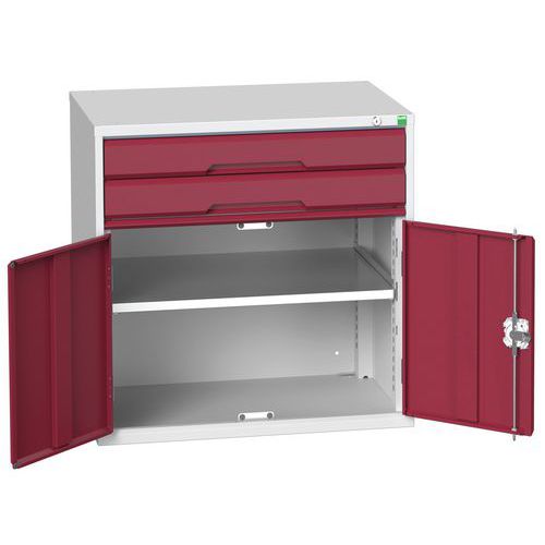 Armoire à tiroirs Verso - 800mm - 2 tiroirs - Bott