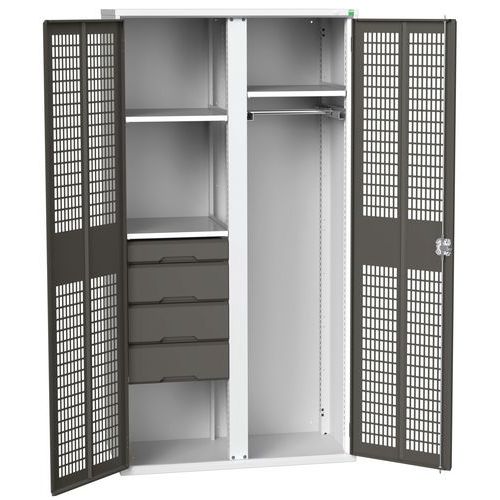 Kast Verso EPI met geventileerde deuren 1050x550x2000mm - Bott