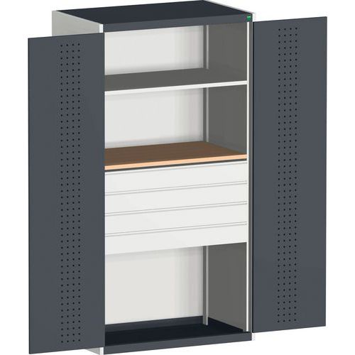 Armoire Cubio à portes perforées 1300x650x2000mm - Bott