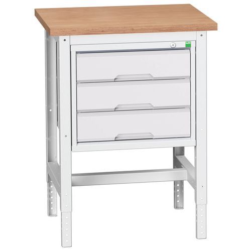 Werktafel verstelbare hoogte met lade Verso - Bott