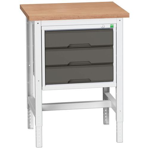 Werktafel verstelbare hoogte met lade Verso - Bott