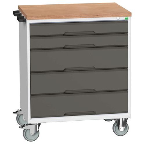 Gereedschapswagen Verso op multiplex met laden 800x550x980mm - Bott