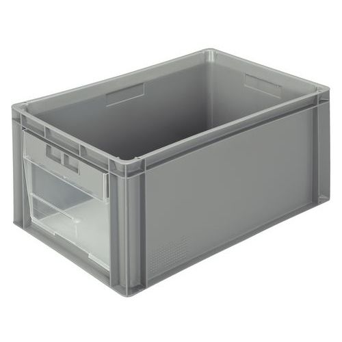 Euronorm-bak met opening - Lengte 600 mm - 56 l Euronorm-bak met opening - Lengte 600 mm - 56 l