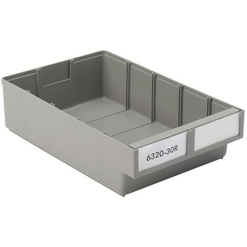 Gerecyclede ladebak, Totale inhoud: 3.4 L, Totale hoogte: 80 mm, Totale breedte: 186 mm