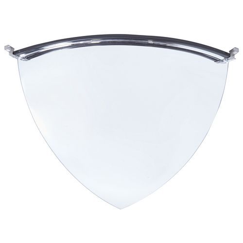 Spiegel voor veiligheid en toezicht 1/8 bol, Bewakingsradius: 15 m, Vorm: Halfrond, Spiegel Ø: 600 mm