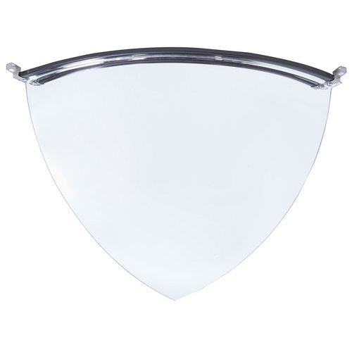 Spiegel voor veiligheid en toezicht 1/8 bol, Bewakingsradius: 6 m, Vorm: Halfrond, Spiegel Ø: 800 mm