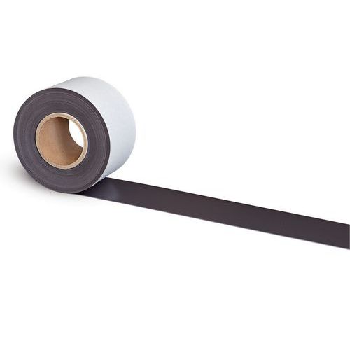 Bande magnétique auto-adhésive noire - Largeur 1 à 10 cm - Maul