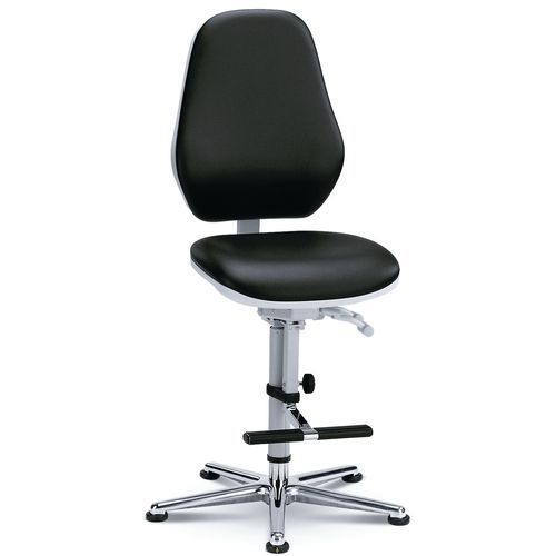 Siège d'atelier Salle blanche Basic, sur patins_Bimos