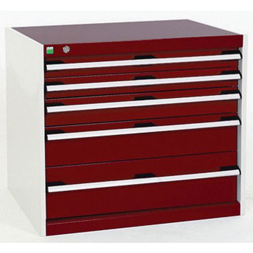Armoire d'atelier à tiroirs cubio SL-857-5 - Bott
