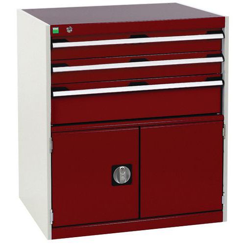 Armoire d'atelier à tiroirs cubio SL-859-4.1 - Bott