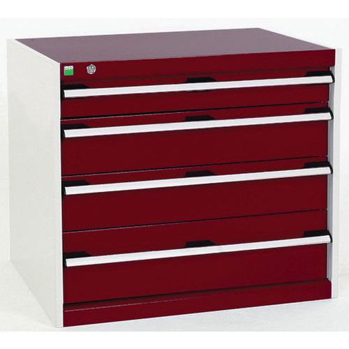 Armoire d'atelier à tiroirs cubio SL-867-4.1 - Bott