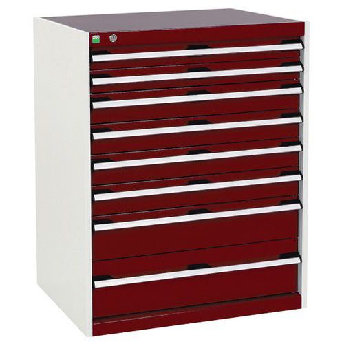 Armoire à tiroirs Cubio - 1000x800x650mm - Bott