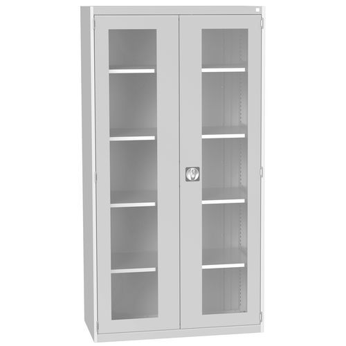 Kast met transparante deuren Cubio 1050x525x2000mm - Bott