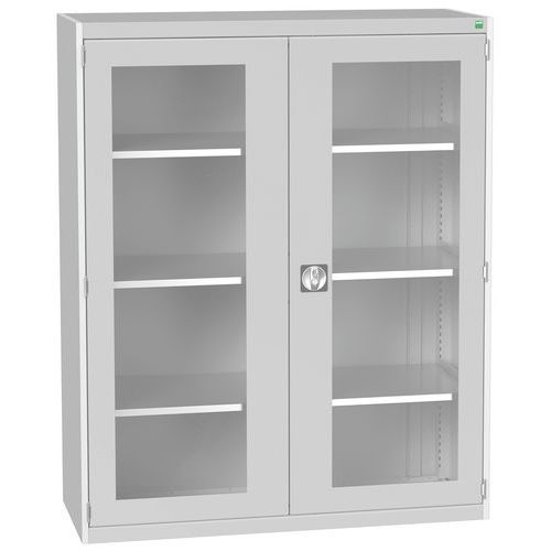 Armoire à portes transparentes Cubio 1050x650x2000mm - Bott