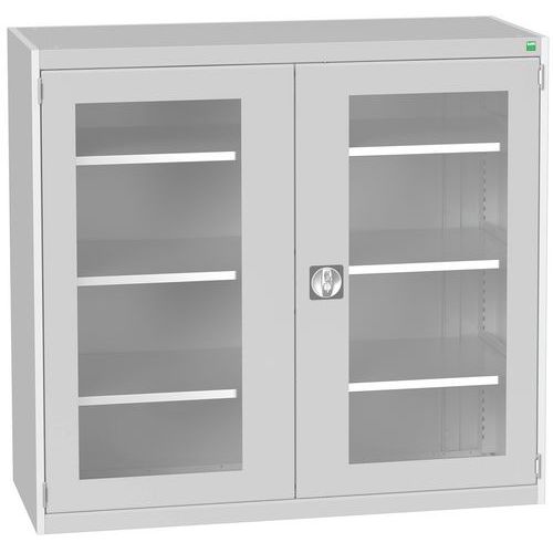 Armoire à portes transparentes Cubio 1050x650x2000mm - Bott