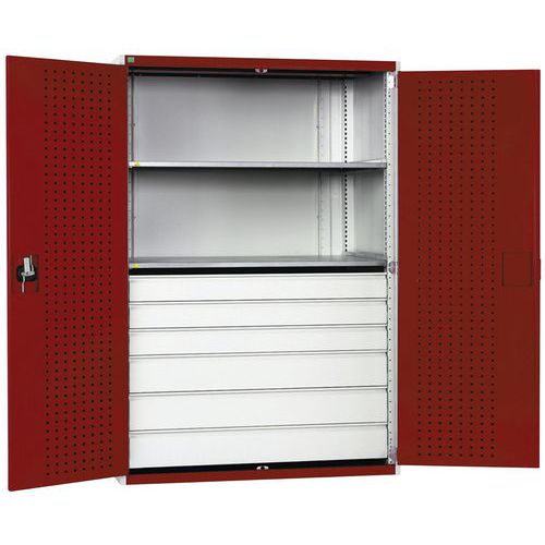 Kombi Schwerschrank Cubio 1300 x 650 x 2000 mm - Bott