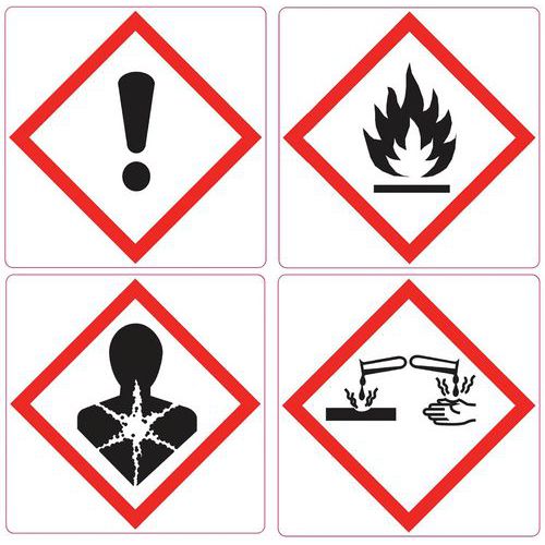 Rol 1000 verzendetiketten - Voorbedrukte veiligheidssticker