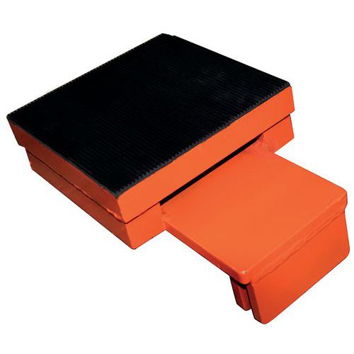Dikteblok voor RS-looprol, Ergonomisch: nee, Lengte: 270 mm, Hoogte: 61 mm, Materiaal: Staal
