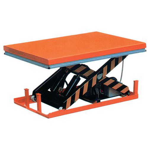 Heftafel elektrische 500 tot 4000 kg, Max. belasting: 4000 kg, Max. hefhoogte: 1400 mm, Heftijd geladen: 50 s