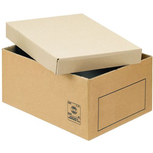 Kartonnen doos, Totale inhoud: 54 L, Inwendige hoogte: 288 mm, Inwendige breedte: 288 mm