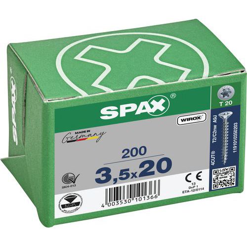 Doos met 200 universele schroeven T-Star Plus met verzonken kop TX Ø - Spax
