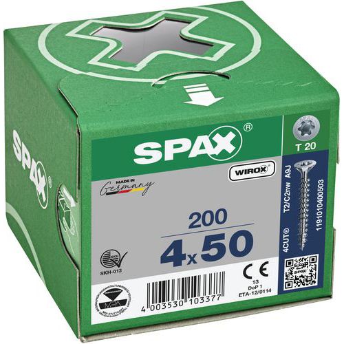 Doos met 200 universele schroeven T-Star Plus met verzonken kop TX Ø - Spax