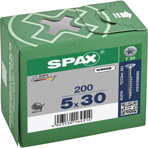 Doos met 200 universele schroeven T-Star Plus met verzonken kop TX Ø - Spax