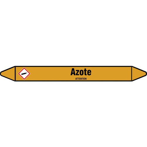 Marquage tuyauterie Gaz