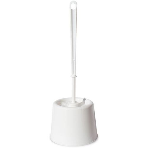 Pot boule et brosse WC - Blanc - Arvix