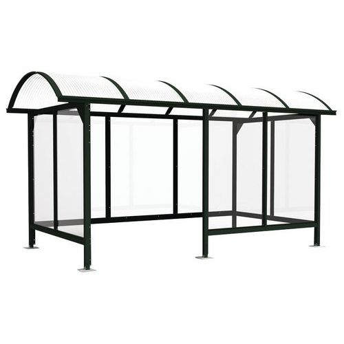 Rokersoverkapping standaard - 4,50 x 2,50 m en retour