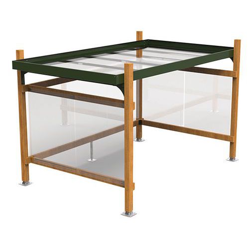 Fietsenstalling Naturelli - 7,5 x 2,5 m
