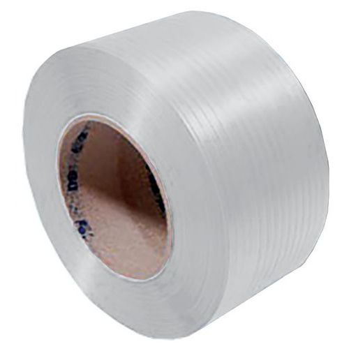 Polypropyleenband, Weerstand: 145 kg, Breedte: 12 mm, Lengte: 3 m, As Ø: 200 mm, Materiaal: Polypropyleen