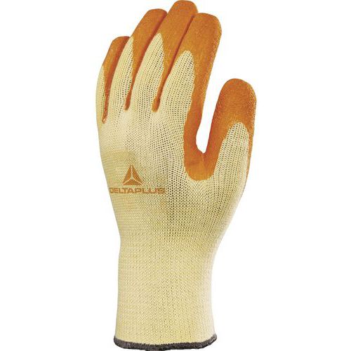 Handschoen gebreid katoen/polyester handpalm latex-coating
