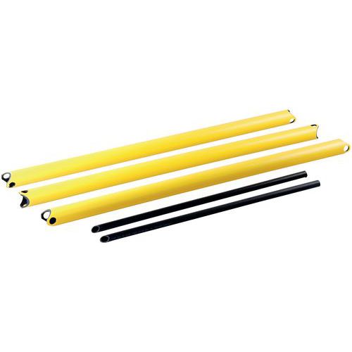 Ligger buisvormig voor modulair flexibel hek Delta 3 stuks - D-flexx